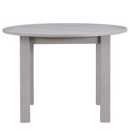 Winawood Wood Effect Round Dining Table - L110cm x D110cm x H76cm