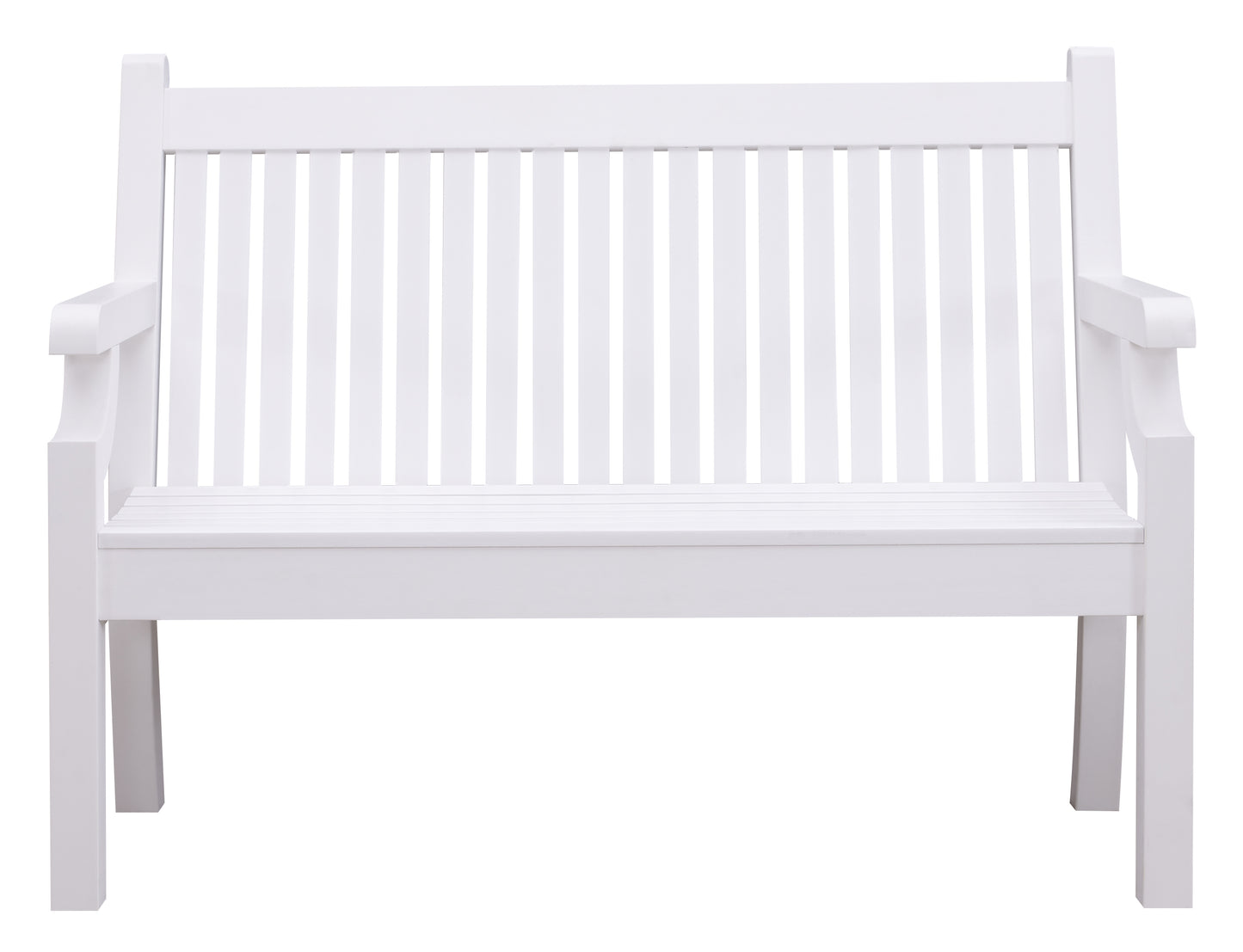 Winawood Sandwick 2 Seater Wood Effect Bench - Nordic White