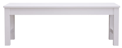 Winawood Backless 2 Seater Wood Effect Bench - Nordic White