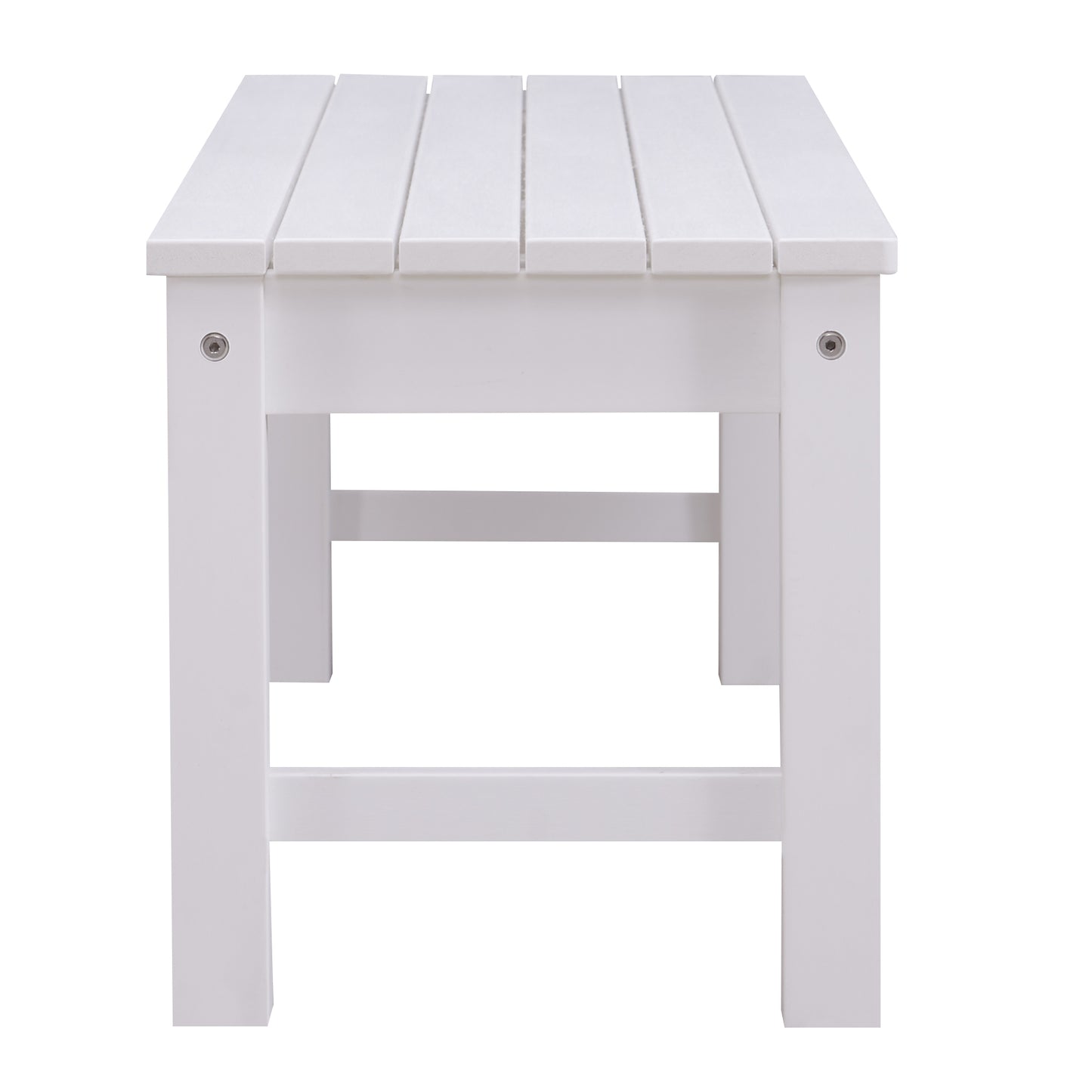 Winawood Backless 2 Seater Wood Effect Bench - Nordic White