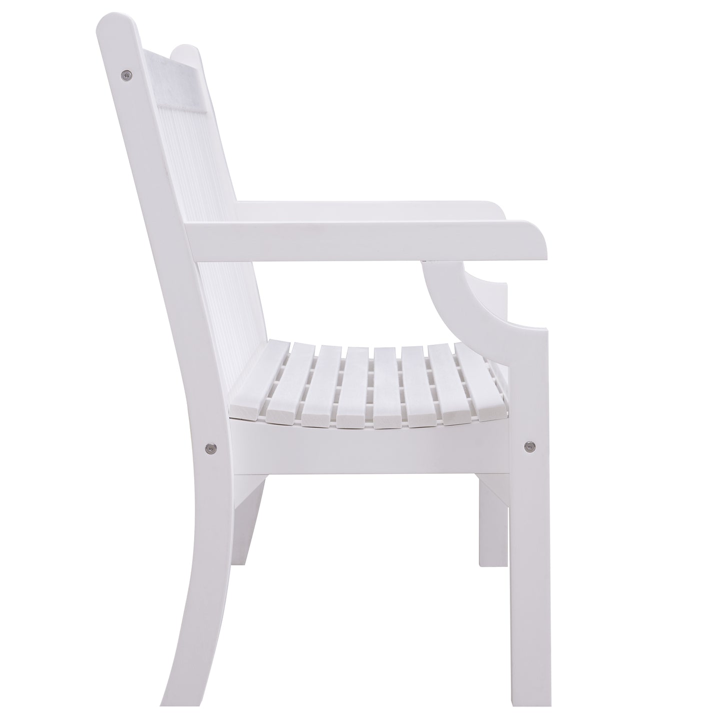 Winawood Sandwick 2 Seater Wood Effect Bench - Nordic White
