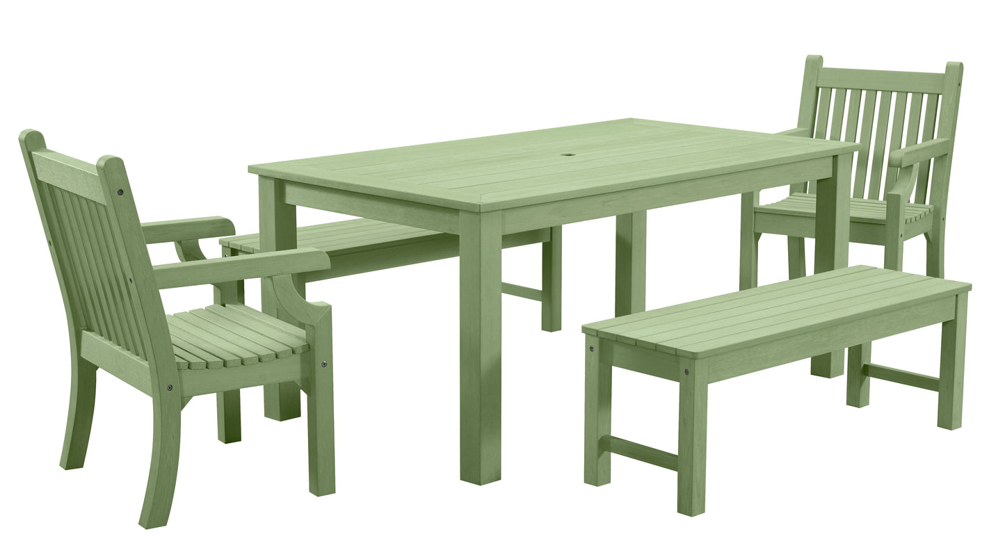 Winawood Sandwick Rectangular Dining Set with Backless Bench