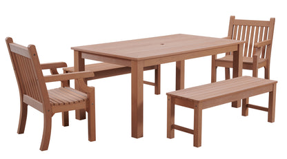 Winawood Wood Effect Rectangular Dining Table - L170cm x D98.3cm x H76cm