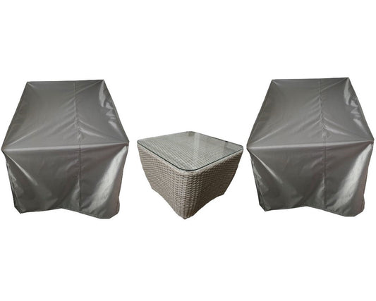 Set of 2 Outdoor Garden Furniture covers for Innovators Bellevue Reclining Set - Mail Order Packaging
