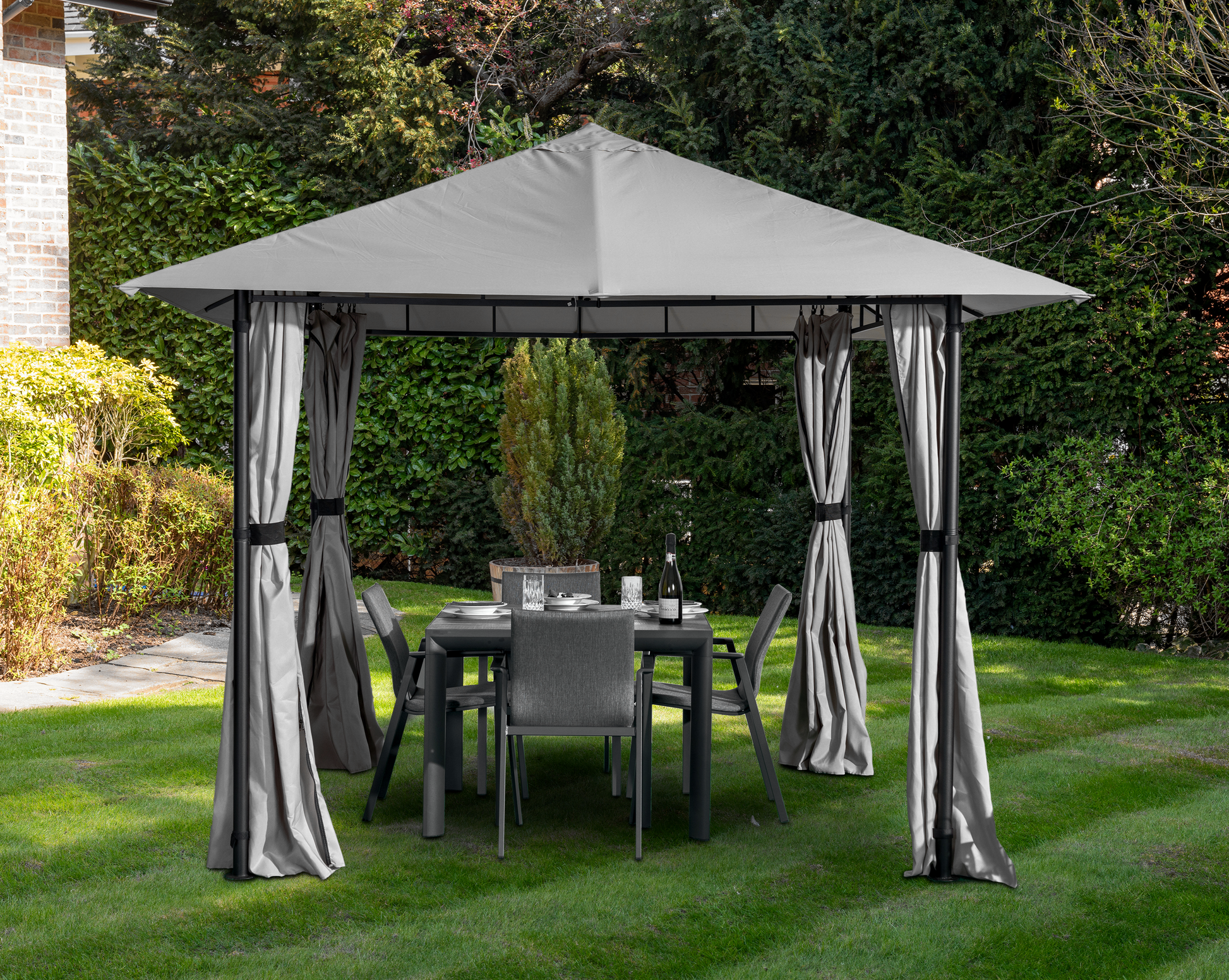 Grey gazebo online