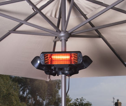 Electric Parasol Heater with Brackets and Grid Cover