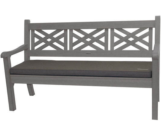 Bundle: Speyside 3 Seater Bench + Bespoke Cushion - Stone Grey