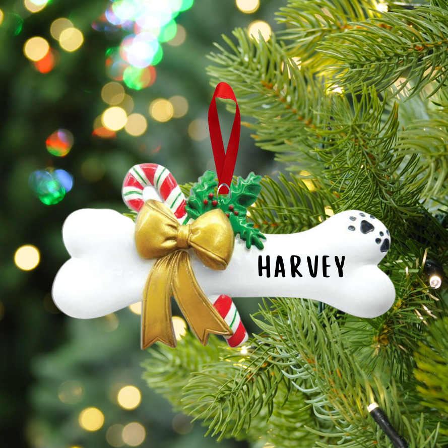 Personalised dog christmas sales ornaments