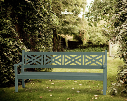 Winawood Speyside 4 Seater Wood Effect Bench - Duck Egg Green