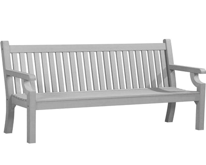 Winawood Sandwick 4 Seater Wood Effect Bench - Stone Grey