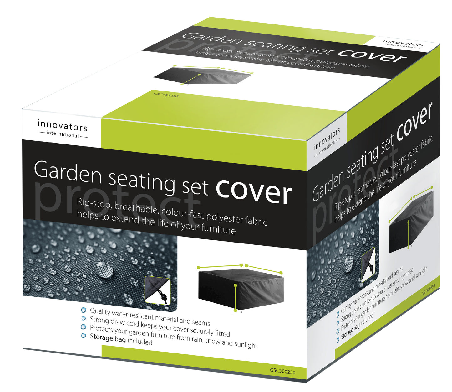 Outdoor Garden Furniture Cover For Square Lounge Set - Colour Box Packaging -255x255x70cm