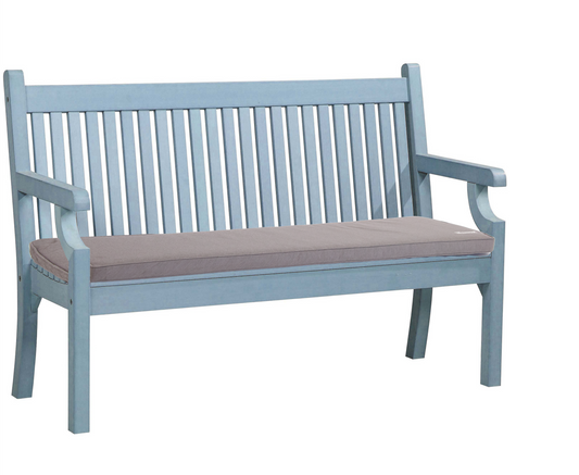 Bundle: Sandwick 2 Seater Bench + Bespoke Cushion - Powder Blue