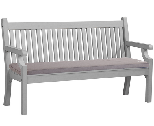 Bundle: Sandwick 3 Seater Bench + Bespoke Cushion - Stone Grey