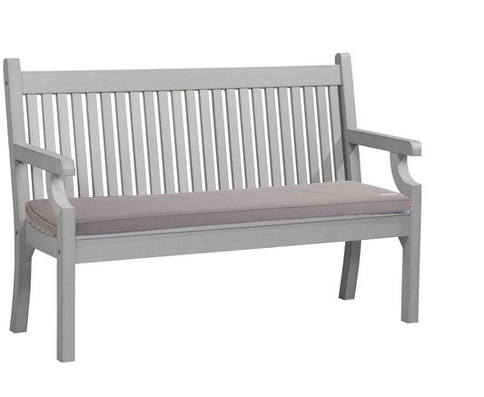 Bundle: Sandwick 2 Seater Bench + Bespoke Cushion - Stone Grey