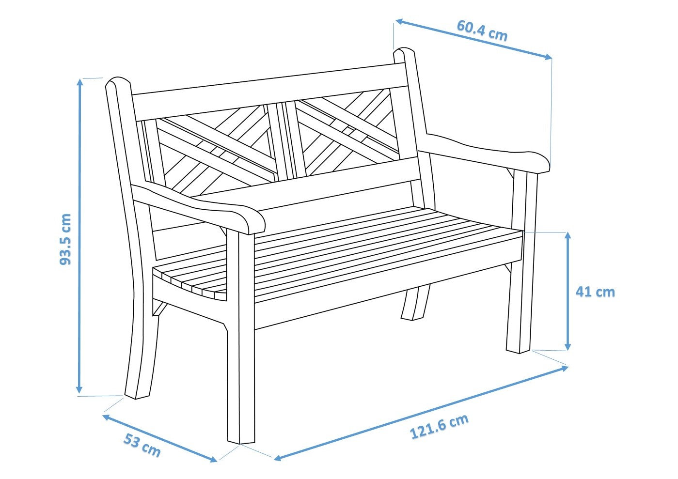 Bundle: Speyside 2 Seater Bench + Bespoke Cushion - Stone Grey