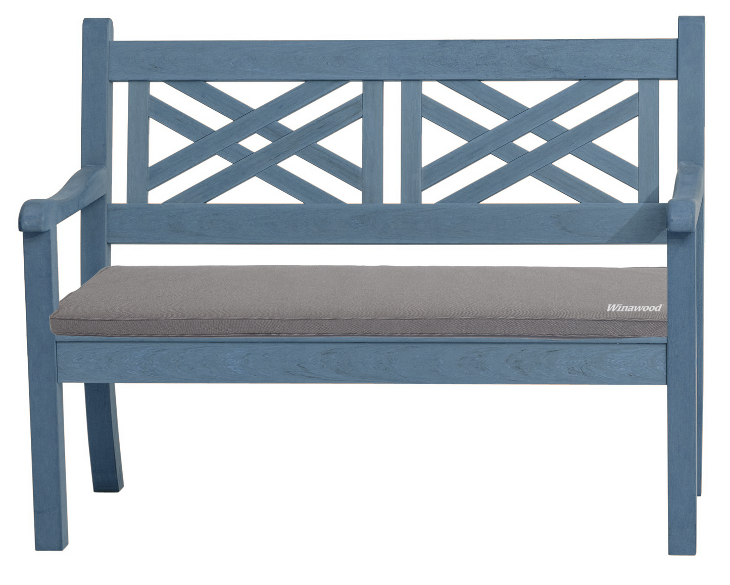 Bundle: Speyside 2 Seater Bench + Bespoke Cushion - Powder Blue